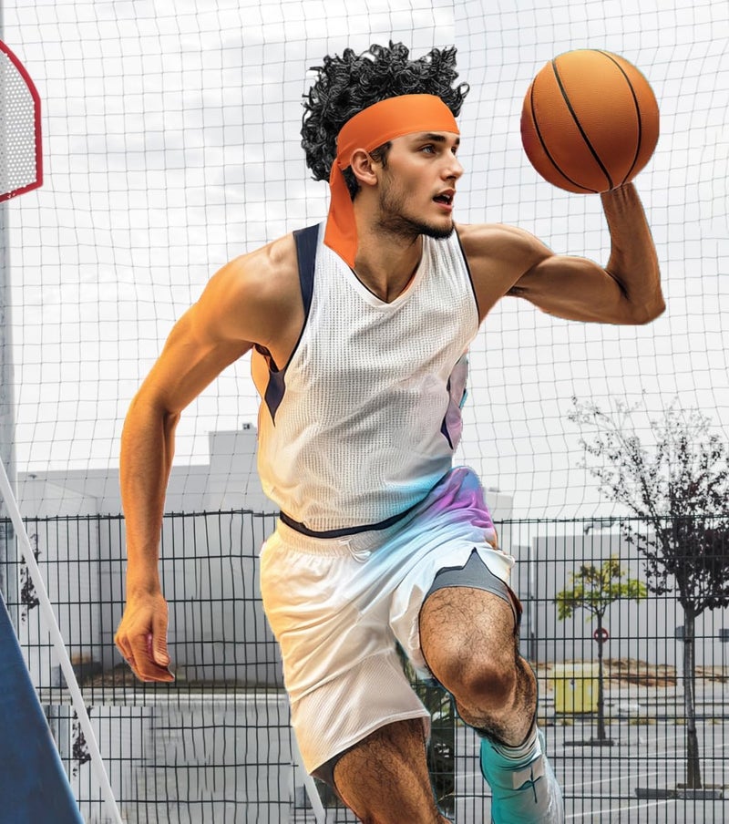 SRLLBBY Sport Tie Headbands Tennis Head Tie for Men Women Sports Fans Ninja Soccer Basketball Teams Head Ties Halloween - Image 4